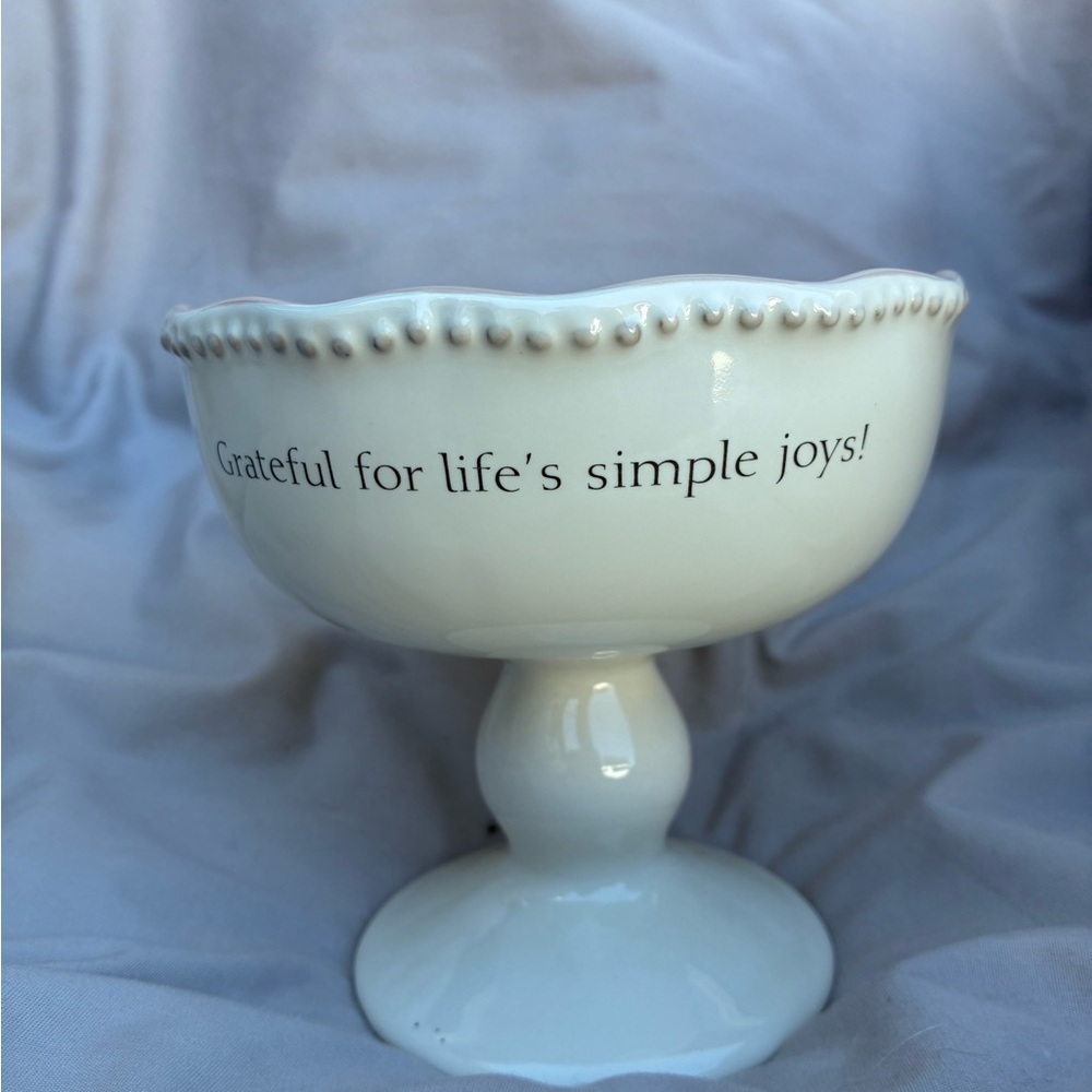 Mary And Martha Elegant White Pedestal Vase